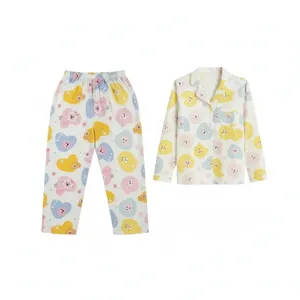 ست تی‌شرت آستین بلند و شلوار زنانه مدل خرسی