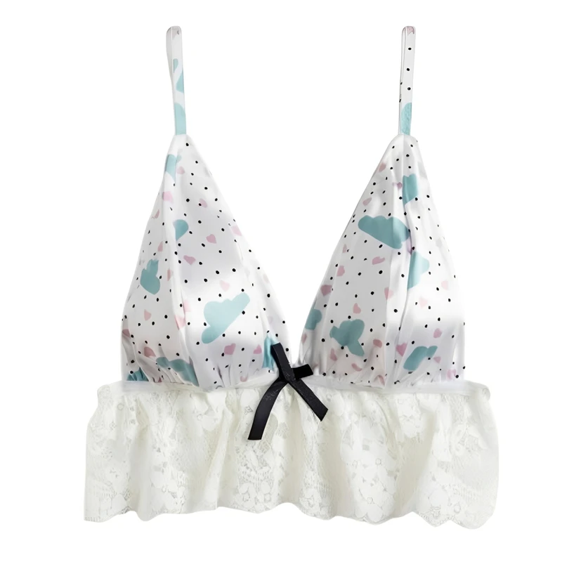 نیم‌تنه زنانه مدل ساتن بندی طرح عروسکی