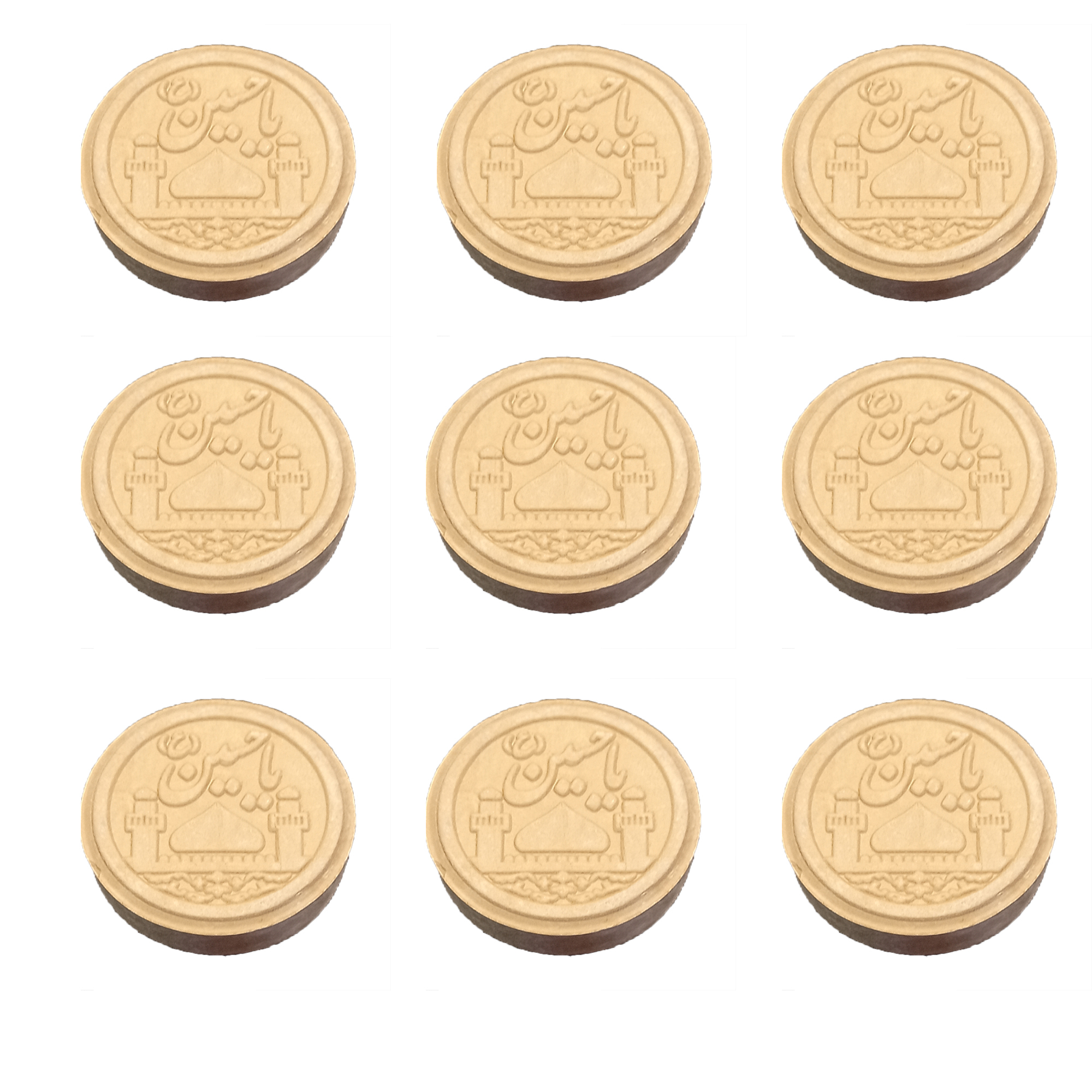 مهر طرح یاحسین مدل گرد بسته 9 عددی