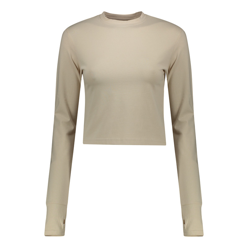 کراپ‌ تی‌شرت آستین بلند زنانه ایزی دو