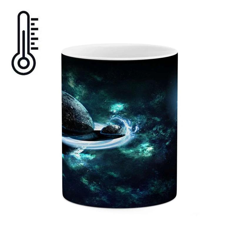 ماگ حرارتی کاکتی مدل کهکشان کد mgh17373