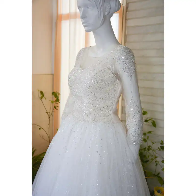 پیراهن زنانه مدل عروس تمام شاین