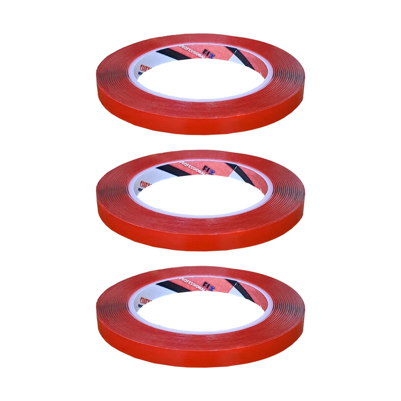  ‌چسب دوطرفه ژله ای چمفیکس مدل N1 عرض 1 سانتی متر بسته 3 عددی