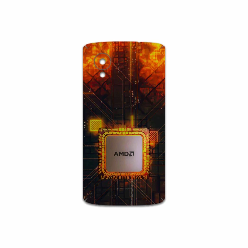 برچسب پوششی ماهوت مدل AMD Brand مناسب برای گوشی موبایل گوگل Nexus 5