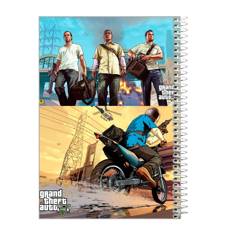 دفترچه یادداشت 40 برگ طرح GTA کد ig18