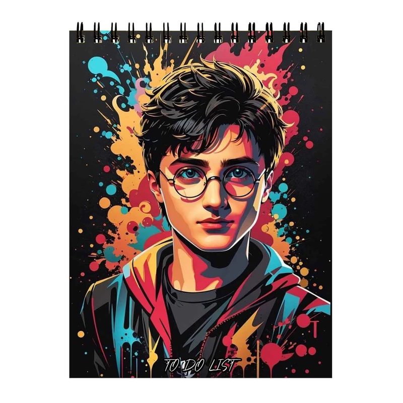 دفتر برنامه ریزی 50 برگ طرح هری پاتر نقاشی کد 228