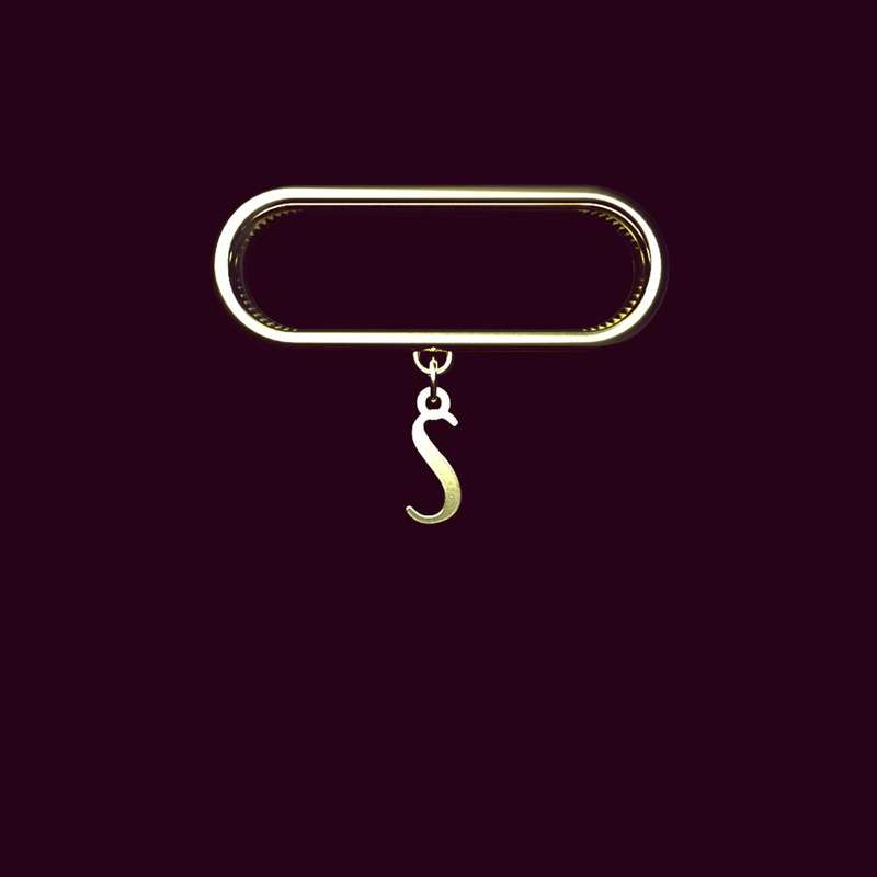 آویز ساعت طلا 18 عیار زنانه مدوپد مدل حرف T کد SL1-1657