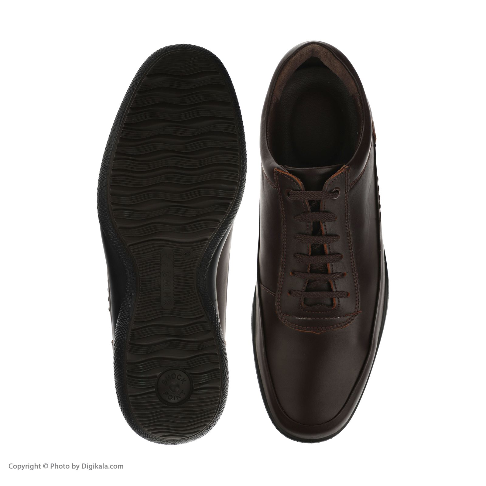 کفش روزمره مردانه کفش شیما مدل زایس کد 109 رنگ قهوه ای -  - 3