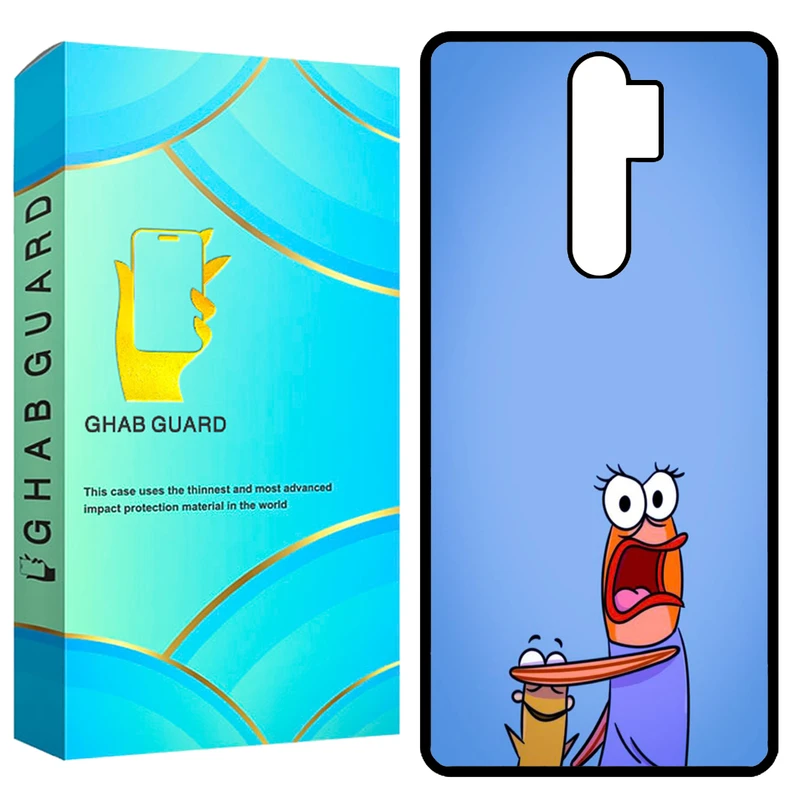 کاور قاب گارد طرح ماهی باب اسفنجی مدل GCHPN8P مناسب برای گوشی موبایل شیائومی Redmi Note 8 Pro