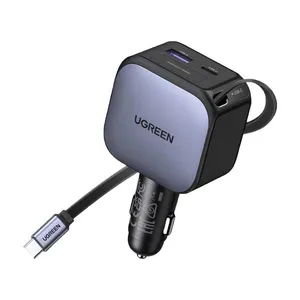 شارژر فندکی 90 وات دو پورت یوگرین مدل 55909B