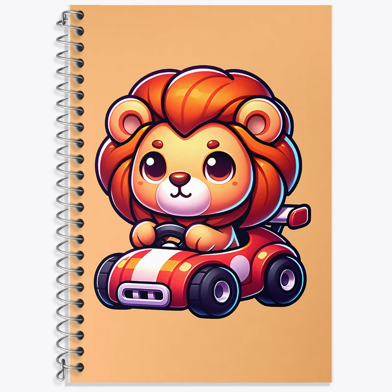 دفتر لغت 50 برگ خندالو طرح شیر راننده کد F7743