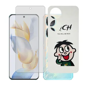 Glass together model transparent screen protector suitable for Honor 70 mobile phone with back cover sticker