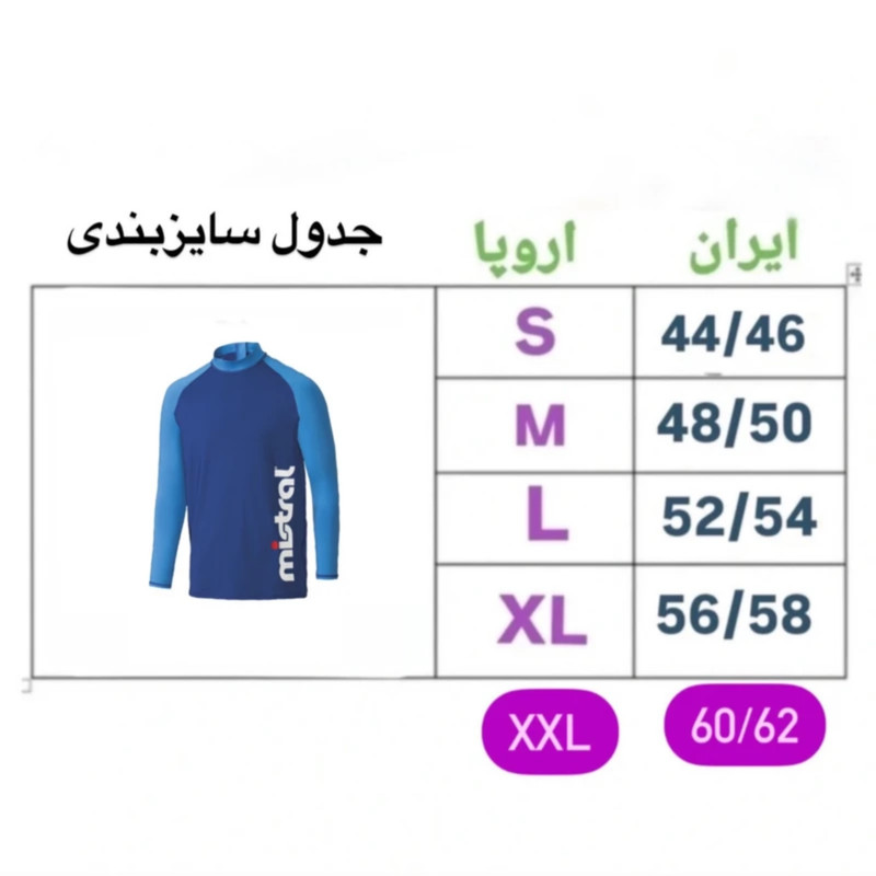 مایو سرهمی مردانه میسترال مدل Sw400 رنگ آبی تیره