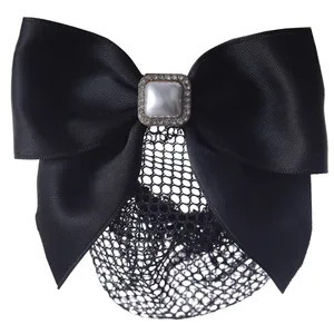 گیره مو زنانه مدل فرانسوی توردار کد 108001