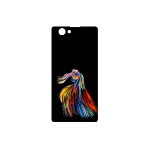 MAHOOT Rainbow Hair Digital Art Cover Sticker for Sony Xperia Z1 Compact