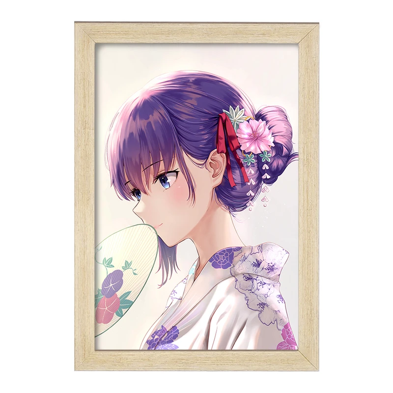 تابلو خندالو مدل ساکورا انیمه سری فیت بهشت بینهایت Fate Heavens  کد 22804