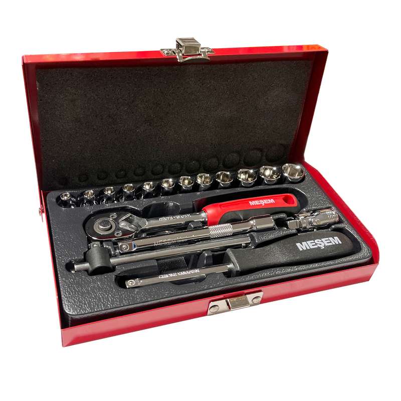 آچار و سری بکس مس ام مدل ME-2617 مجموعه 17 عددی
