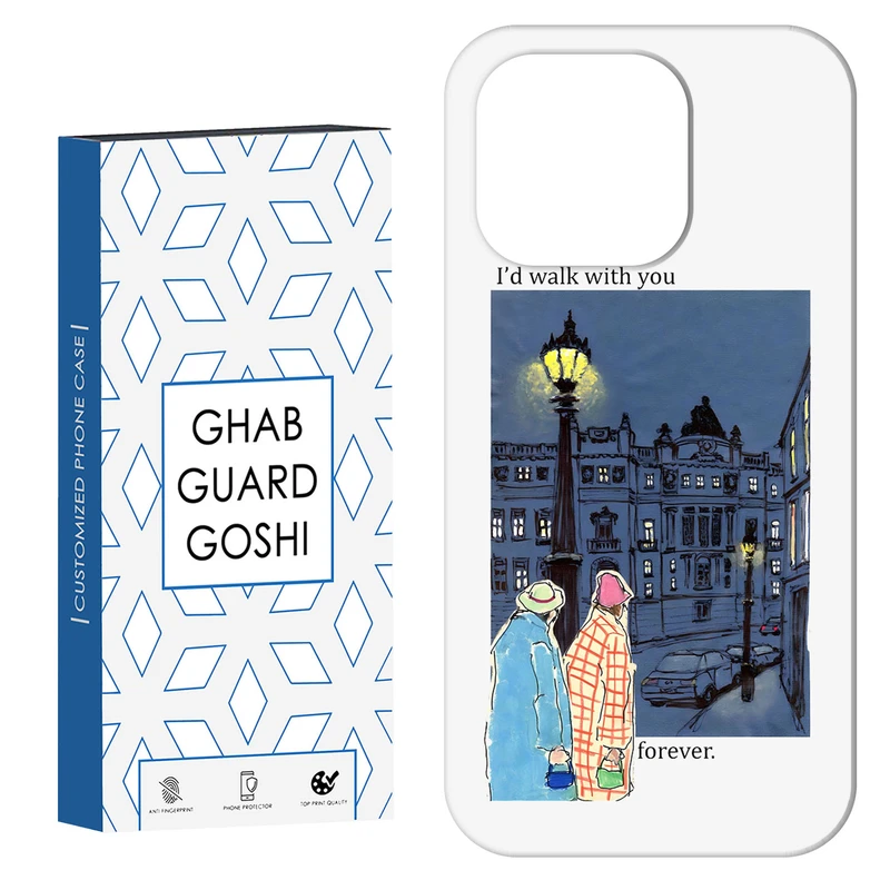 کاور قاب گارد گوشی طرح خیابان کد Dimo-669 مناسب برای گوشی موبایل اپل IPHONE 15 PRO