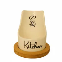 زیرقاشقی طرح تکست مدل سرآشپز