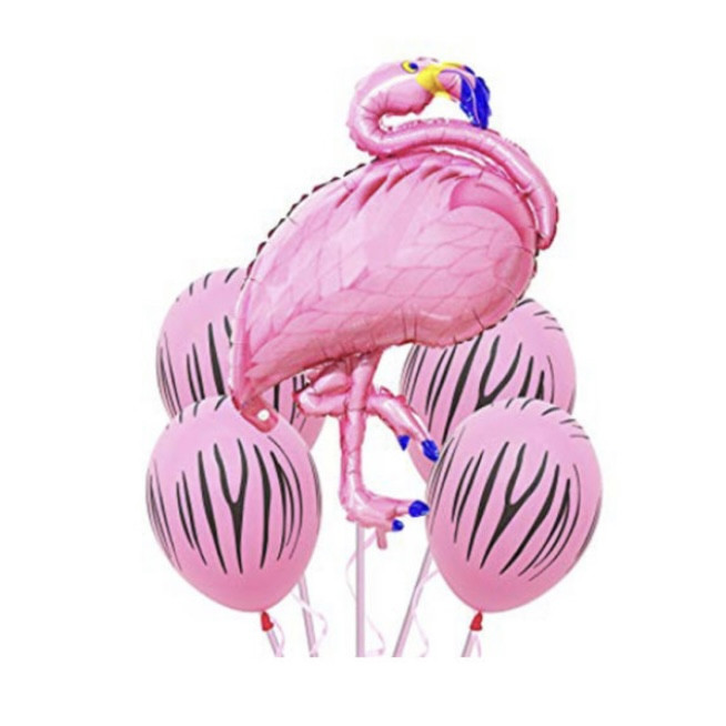 مجموعه ی 5 عددی بادکنک آرایی مدل فلامینگو