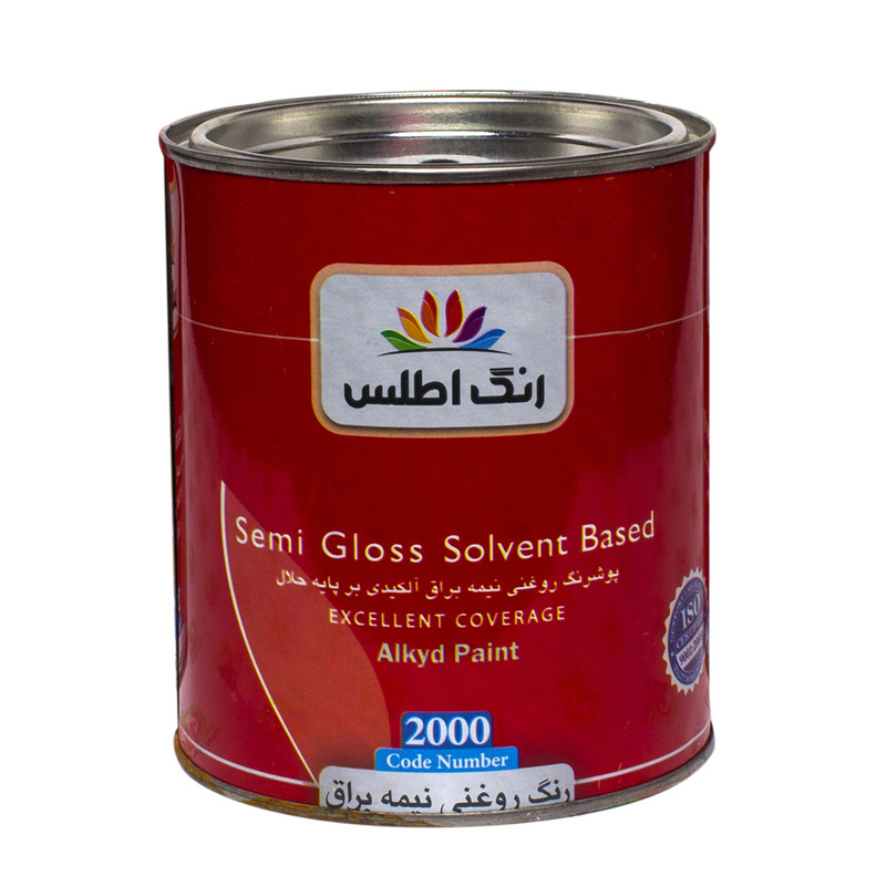 رنگ روغنی نیم براق اطلس کد 2000 وزن 1 کیلوگرم رنگ روغنی نیم براق اطلس کد 2000 وزن 1 کیلوگرم