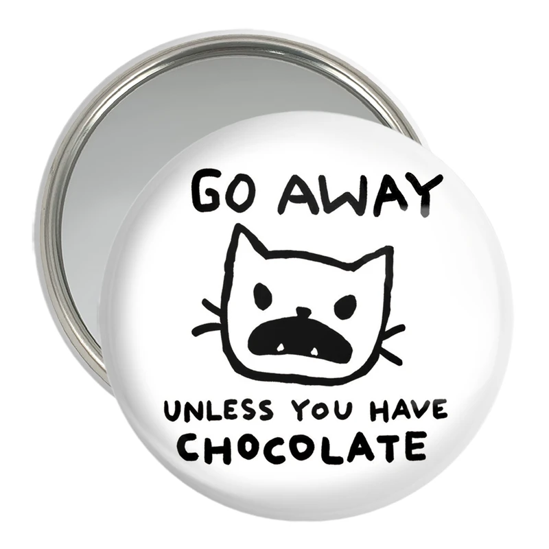 آینه جیبی خندالو مدل گربه و شکلات کد 29289