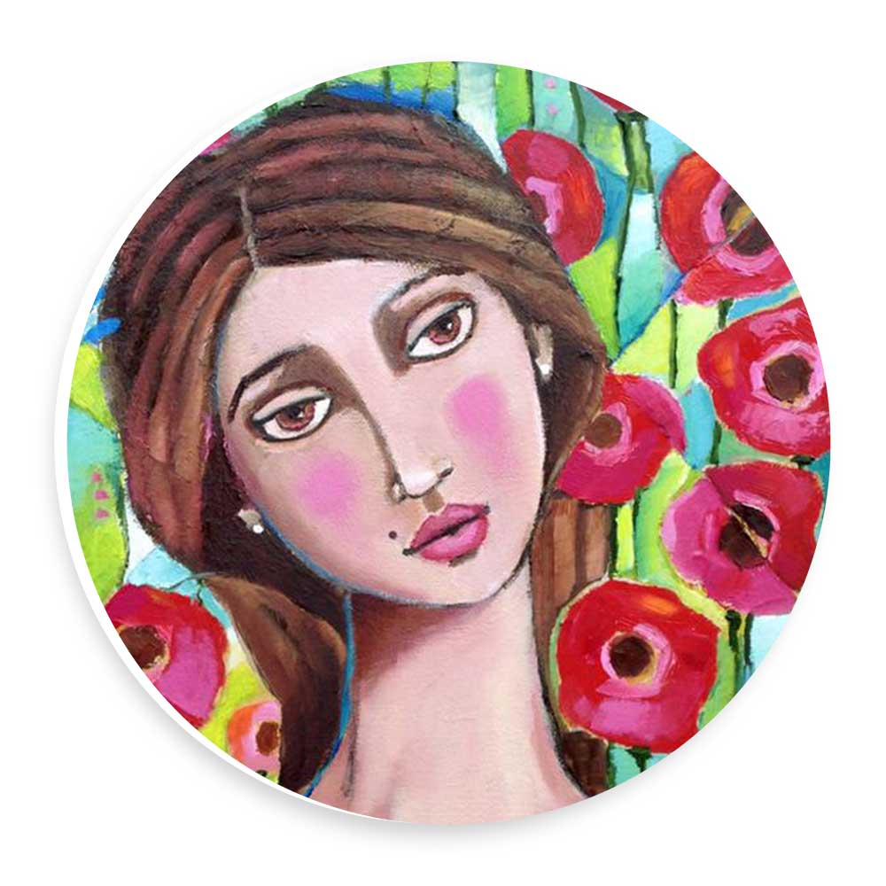 دیوارکوب طرح پرتره دختر مدل wtb265