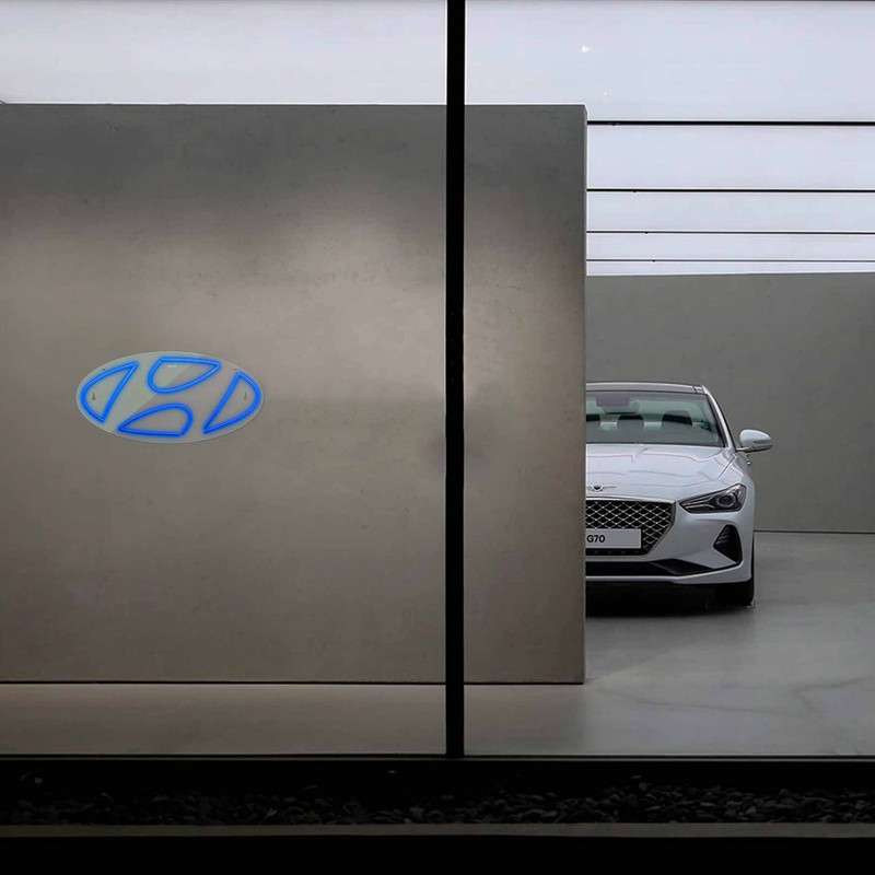 چراغ دیواری نئون دیزاین طرح Hyundai_BL