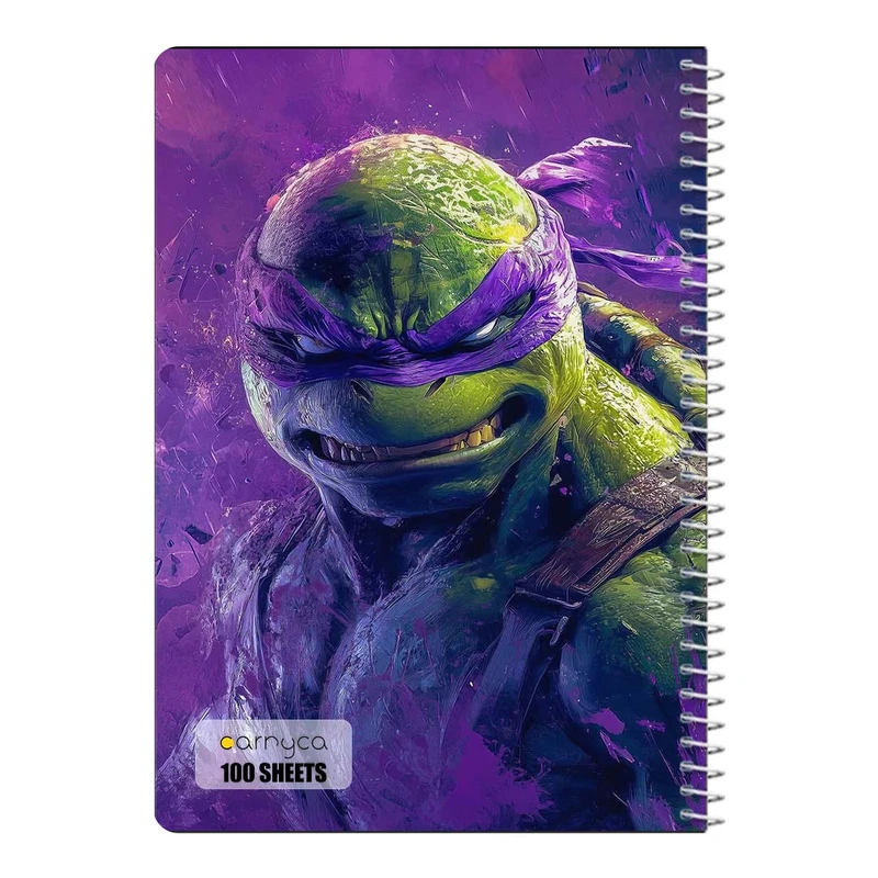 دفتر مشق 100 برگ سیمی کارنیکا طرح لاک پشت های نینجا Teenage Mutant Ninja Turtles کد 89985