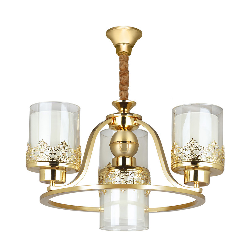 لوستر چهار شعله چشمه نور کد N2663/3+1-G