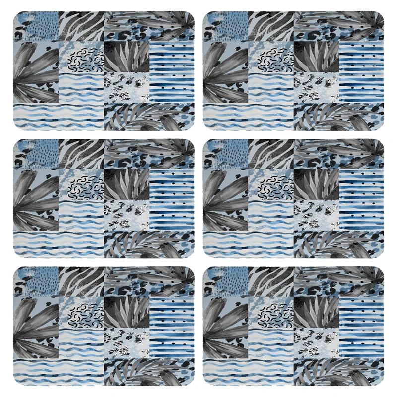 زیربشقابی طرح برگ کد 9297 بسته 6 عددی 