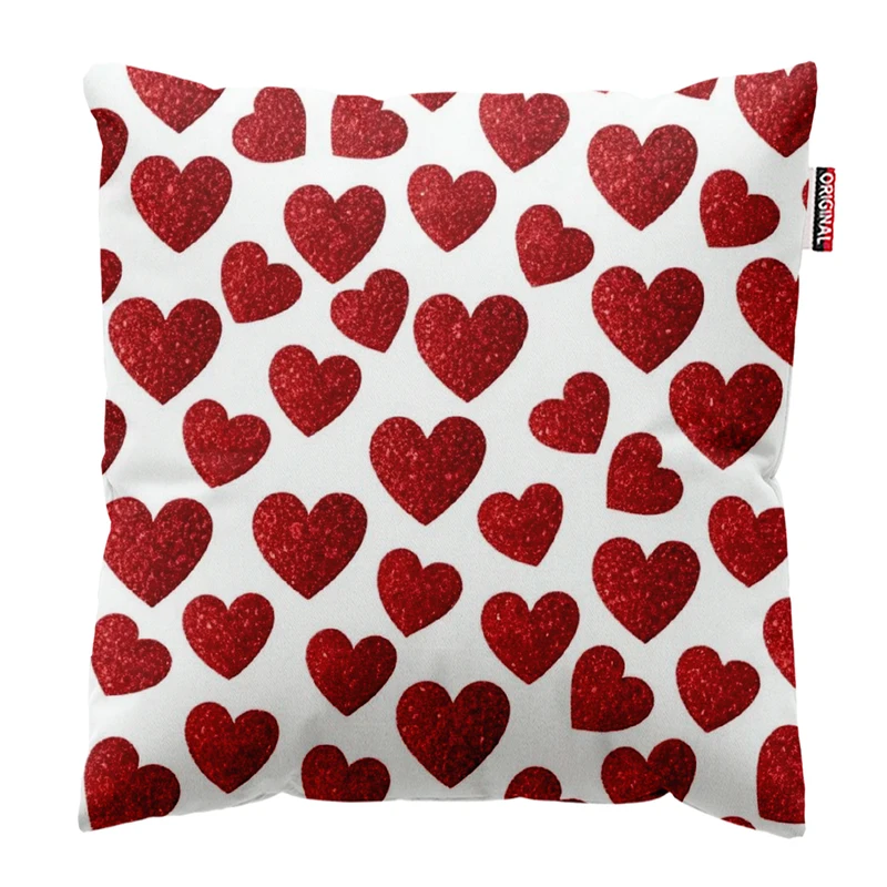 کوسن پاد آفرین طرح قلب کد 4979 سایز 30*30 سانتی متر