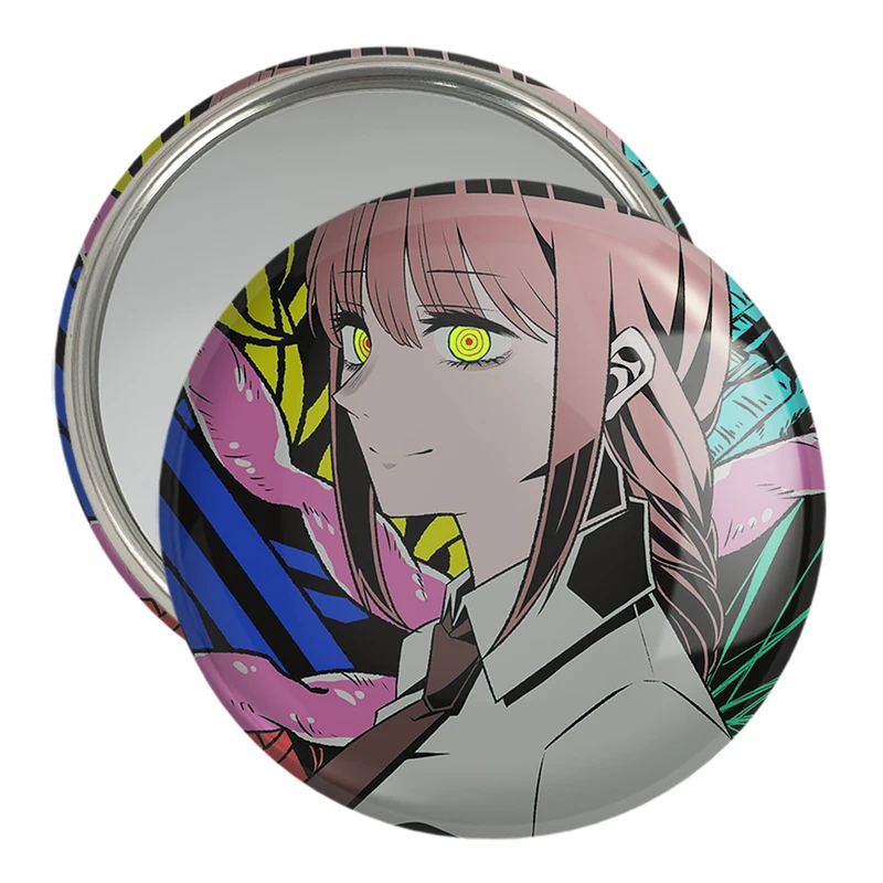 آینه جیبی خندالو مدل ماکیما انیمه مرد اره ای Chainsaw Man  کد 17890