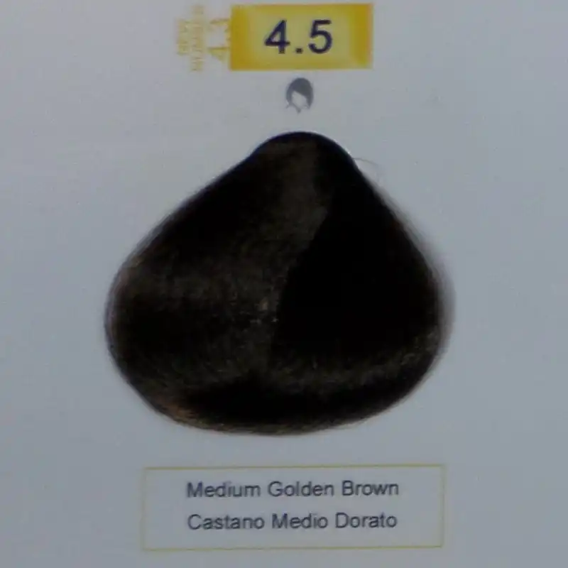 رنگ مو اکیا سری Golden شماره 4.5 حجم 200 میلی لیتر رنگ قهوه ای طلایی متوسط