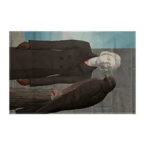 کاغذ کادو ترمه طراحان ایده مدل آب های عمیق از ماگریت کد art0372 
