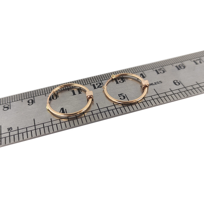 گوشواره طلا 18 عیار دخترانه طلا و جواهرسازی افرا مدل البرنادو 117