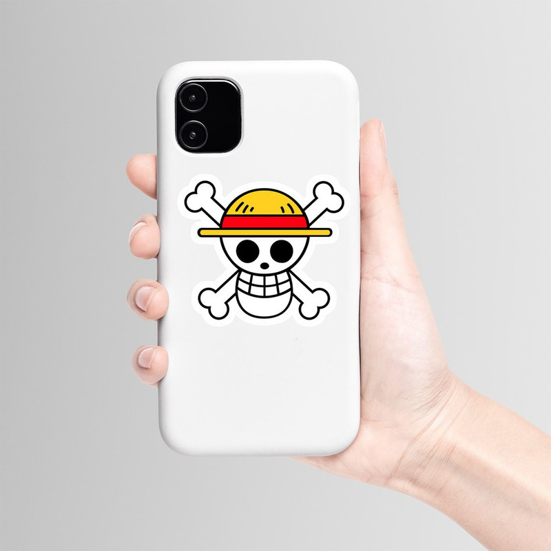 استیکر لپ تاپ و موبایل بووم طرح Anime One Piece مدل Jolly کد TR119
