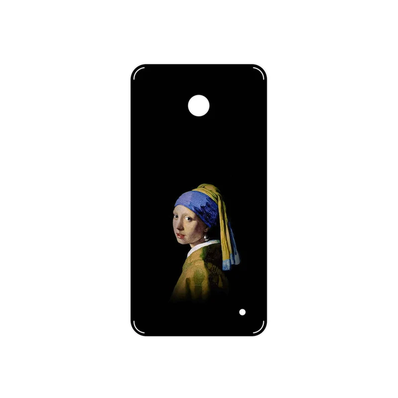 برچسب پوششی ماهوت مدل Girl with a Pearl Earring of Vermeer مناسب برای گوشی موبایل نوکیا Lumia 630