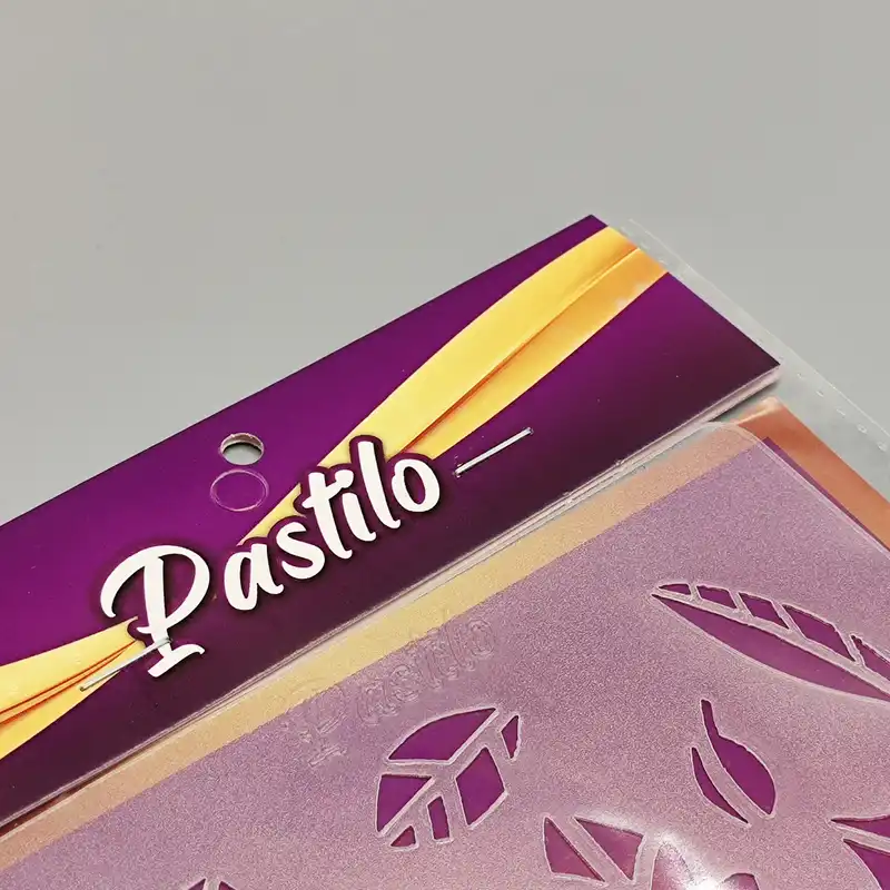 شابلون تزئین پاستیلو مدل Leaves