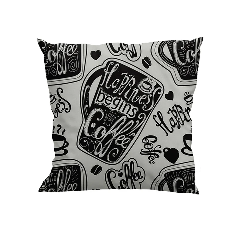 کوسن پاد آفرین مدل قهوه و خوشحالی کد DKK474