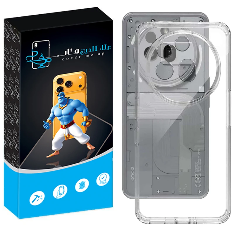 کاور علاالدین قاب مدل Crystal مناسب برای گوشی موبایل ناتینگ فون 3a Pro
