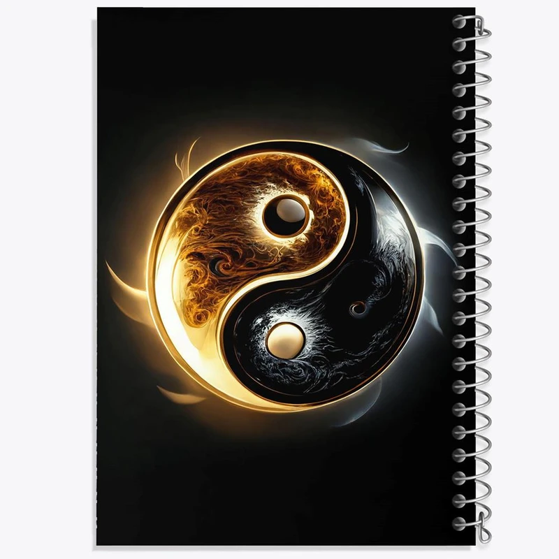 دفتر نقاشی 50 برگ خندالو مدل یین و یانگ کد 30520