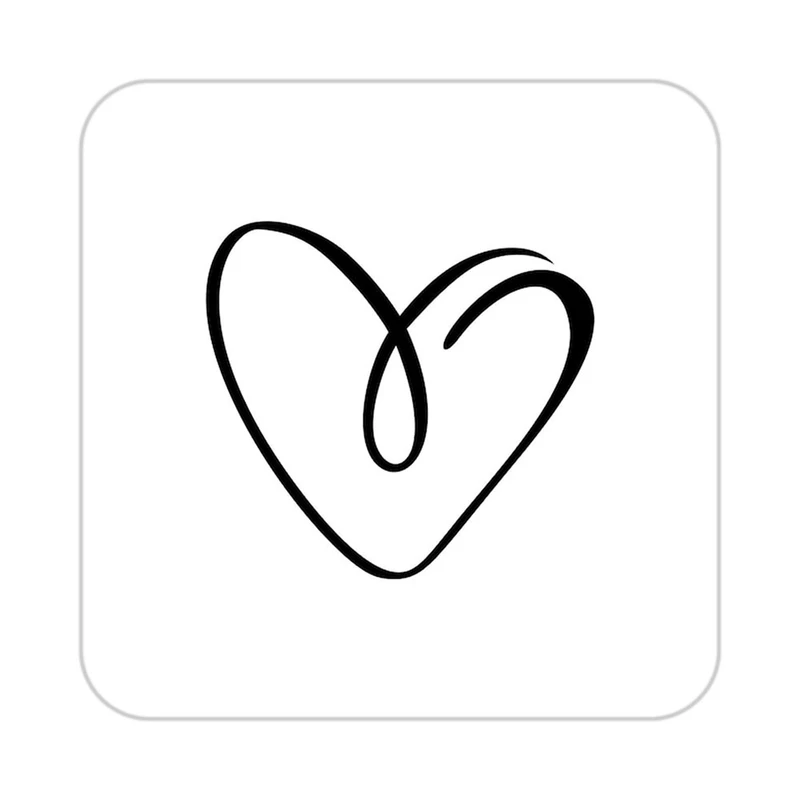 زیر لیوانی کاکتی طرح عاشقانه مدل mp40898