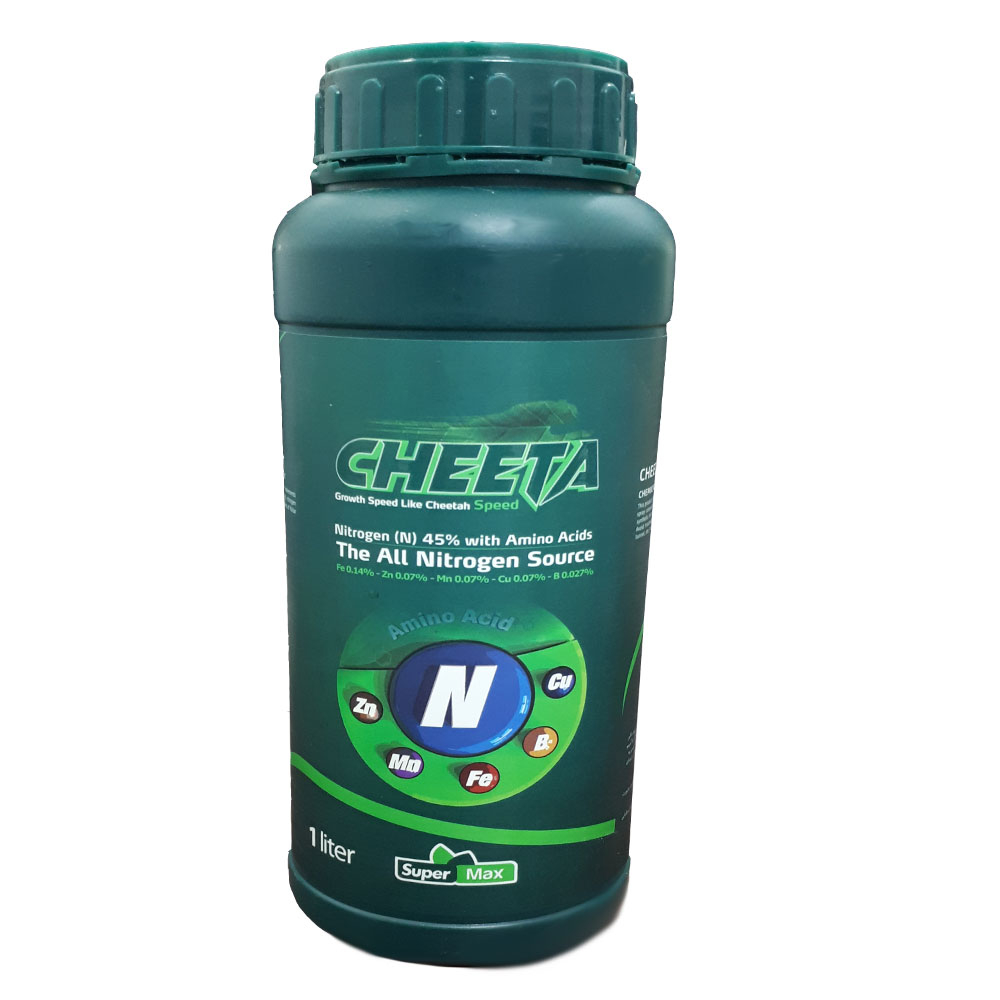کود مایع نیتروژن و آمینواسید سوپرمکس مدل CHEETA حجم 1 لیتر