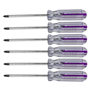 پیچ گوشتی چهارسو میکس مدل HT - 005100 بسته 6 عددی
