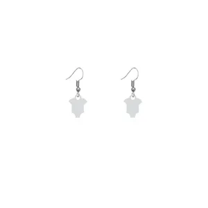 گوشواره نقره زنانه هایکا طرح لباس  مدل n.ha590