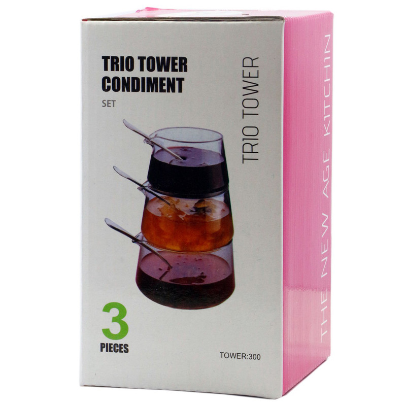 ظرف مربا خوری کد HK-56 مجموعه 3 عددی به همراه قاشق