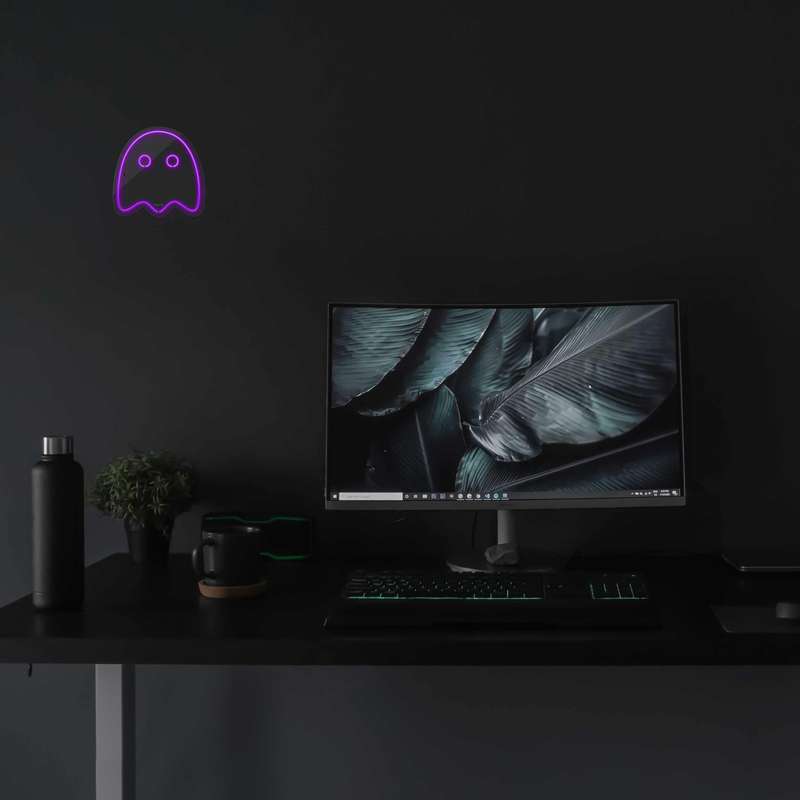چراغ دیواری نئون دیزاین طرح Packman-2_PR