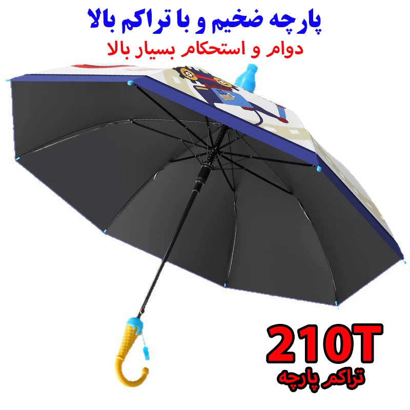 عکس شماره 4 : چتر بچگانه 8 پره مدل construction قطر 88 سانتی-متر