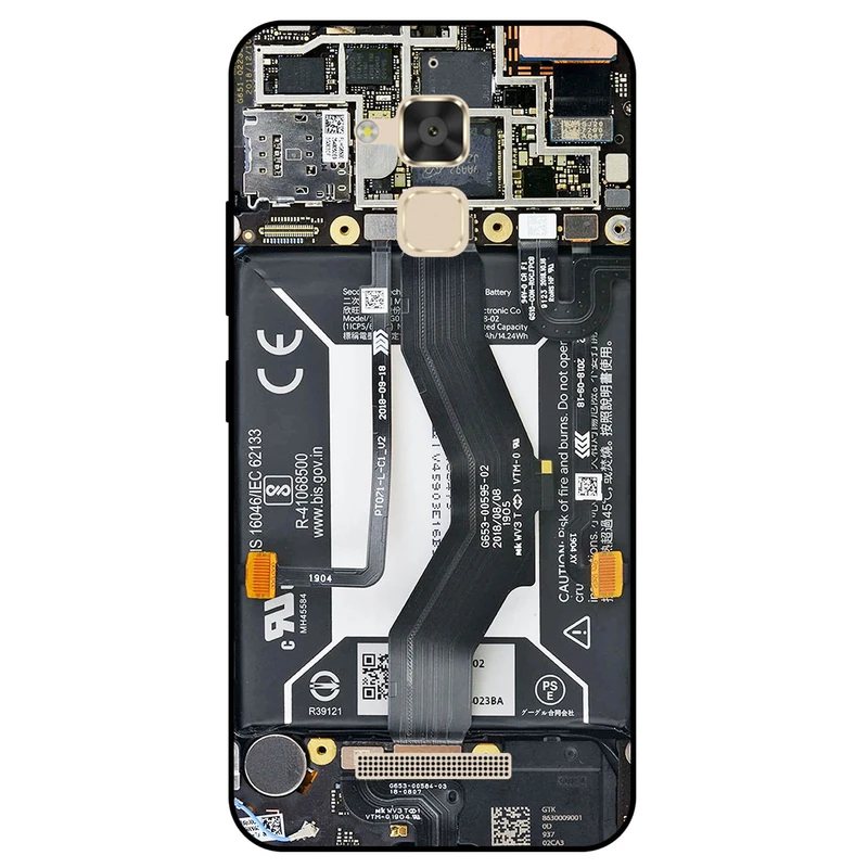 کاور مگافون طرح برد موبایل مدل 8004 مناسب برای گوشی موبایل ایسوس Zenfone 3 Max / ZC520TL